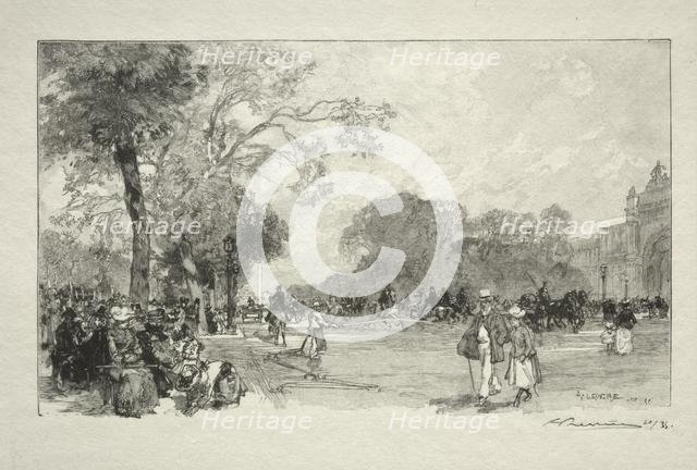 LAvenue des Champs Elysées. Creator: Auguste Louis Lepère (French, 1849-1918).