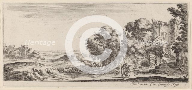 Landscape with Ruins, in or before 1647. Creator: Stefano della Bella.