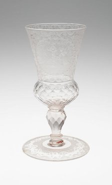 Goblet, Bohemia, c. 1730. Creator: Bohemia Glass.