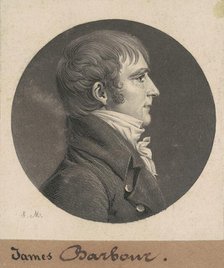 James Barbour, 1808. Creator: Charles Balthazar Julien Févret de Saint-Mémin.