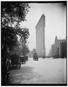 Flat-Iron Building i.e. Flatiron, Fifth Avenue and Broadway, New York, c1902. Creator: Unknown.