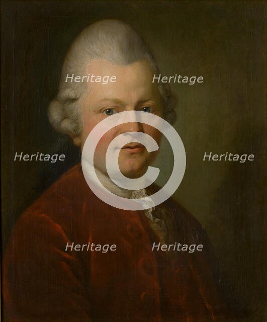 Portrait of Gotthold Ephraim Lessing (1729-1781), 1771. Creator: Graff, Anton (1736-1813).