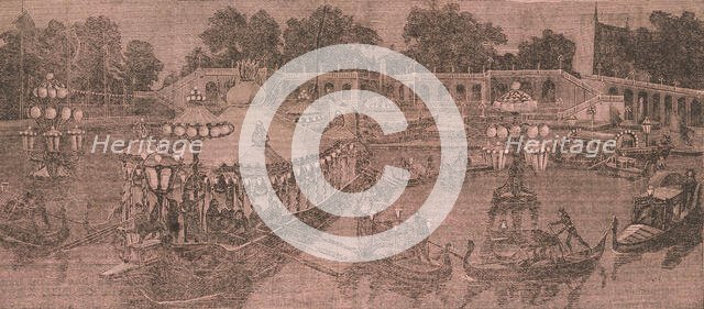 Barges and gondolas, c1891. Creator: Unknown.