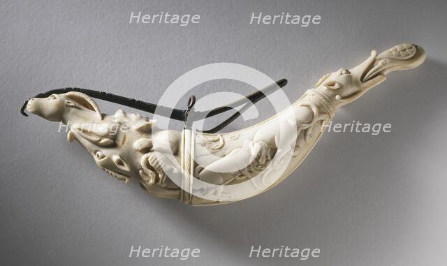 Powder Primer Flask (image 1 of 2), Late 17th century. Creator: Unknown.