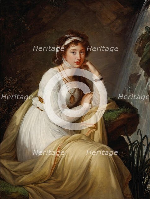 Portrait of Countess Anna Ivanovna Tolstaya, née Princess Baryatinskaya (1774-1825), 1796. Creator: Vigée Le Brun, Louise Élisabeth (1755-1842).