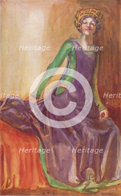 'A Woman of the Time of Richard II', 1907. Artist: Dion Clayton Calthrop.