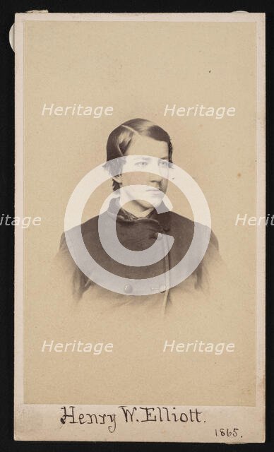 Portrait of Henry Wood Elliott (1846-1930), 1865. Creator: Henry Ulke.