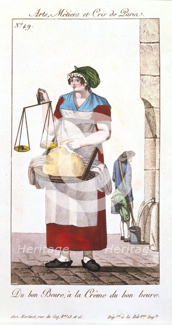 Butter seller, 1826. Artist: Unknown