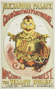 Grand Christmas Pantomime at the Alexandra Palace in London, 1876.  Creator: Unknown.