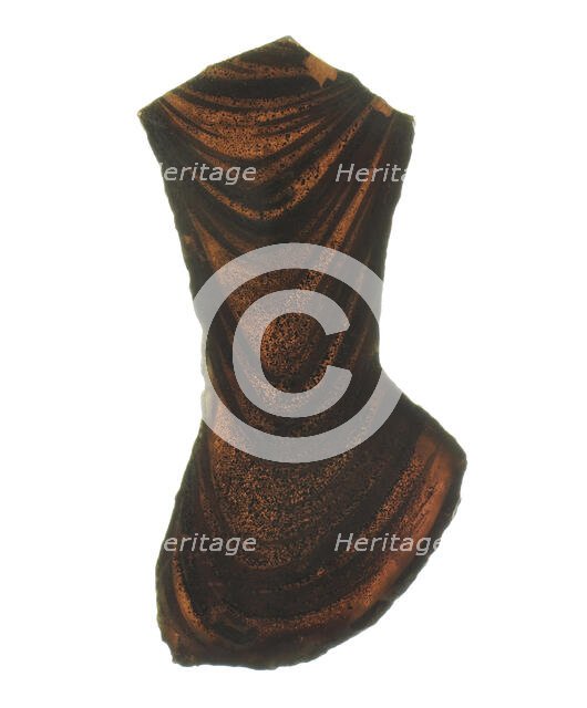 Glass Fragment, French, 12th-14th century. Creator: Unknown.