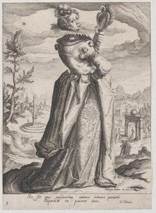 Pride, from Virtues and Vices, 1596-97., 1596-97. Creator: Zacharias Dolendo.