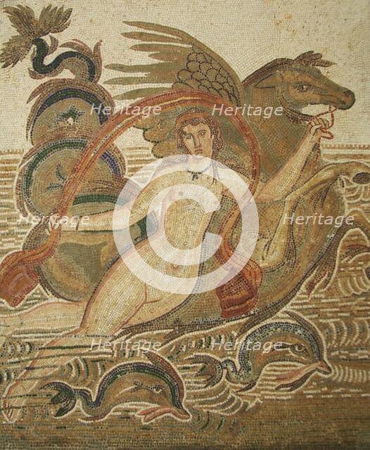 Mosaic, El Jem Museum, El Djem, Tunisia, 2009. Creator: Amanda Waite.