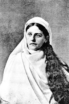 The Ober-Ammergau Passion Play: Mary the mother of Jesus (Rosa Lang), 1890. Creator: Unknown.