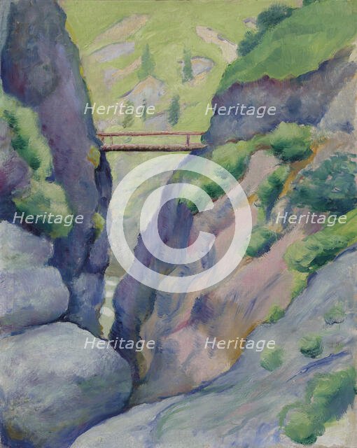 Gorge in Tegernsee, 1910. Creator: Macke, August (1887-1914).