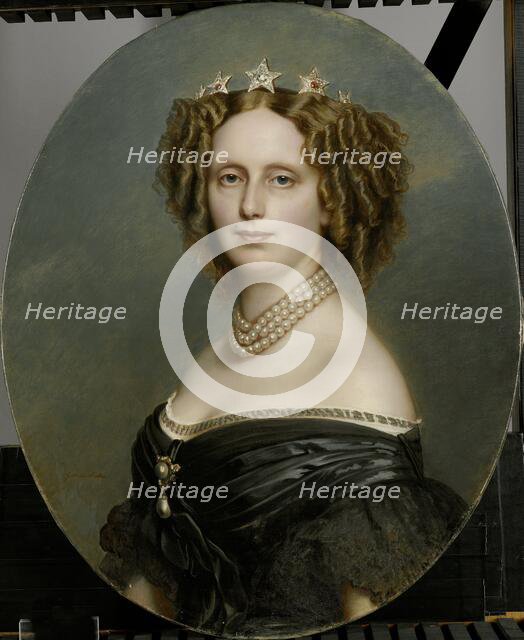Portrait of Sophia Frederika Mathilda (1818-77), Princess of Württemberg, 1863-1873. Creator: Franz Xaver Winterhalter.