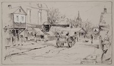 Commercial Street, Provincetown, late 19th century. Creator: W Edwards.