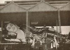'Gigantic Reclining Figure of Buddha, Pegu', 1900. Creator: Unknown.