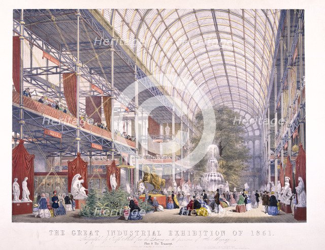 Great Exhibition, Crystal Palace, Hyde Park, London, 1851. Artist: Dickinson Brothers