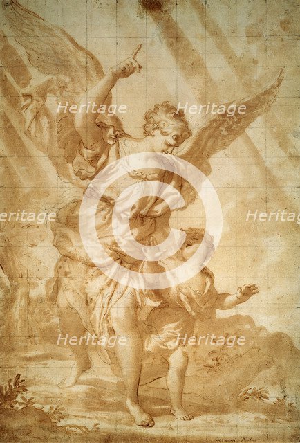 'Guardian Angel', 17th century. Artist: Domenico Piola I