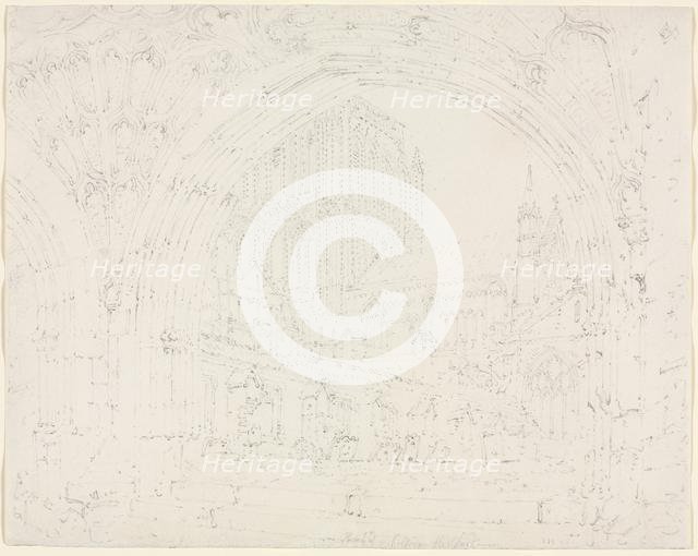 Hereford Cathedral, c. 1793. Creator: Joseph Mallord William Turner (British, 1775-1851).