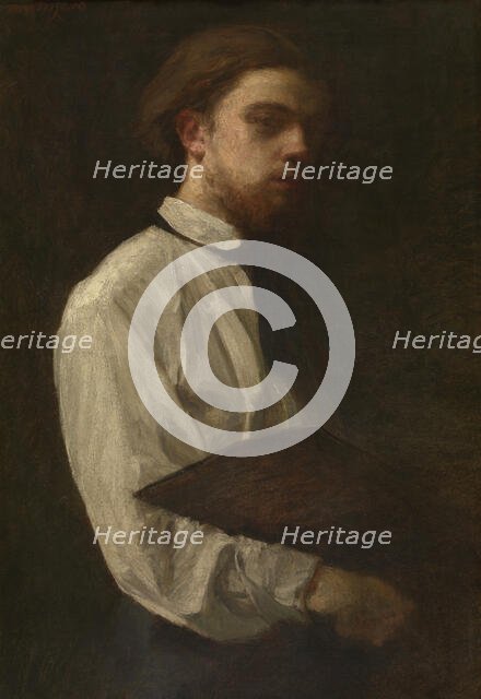 Self Portrait, 1858. Creator: Henri Fantin-Latour.