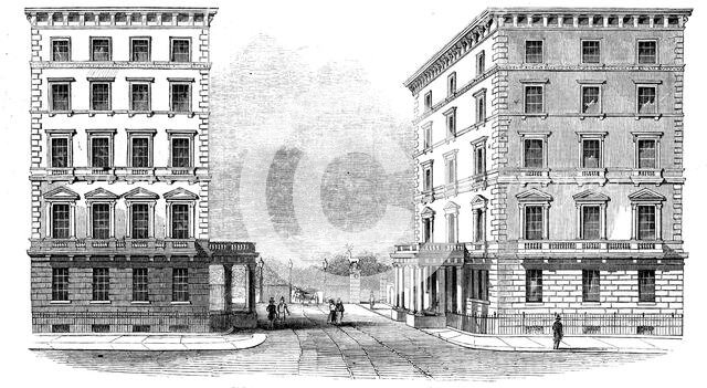 The Albert Gate, Hyde Park, Knightsbridge, 1844. Creator: Unknown.