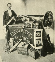 'Mr. Patterson and His Apparatus', 1900.  Creator: Unknown.