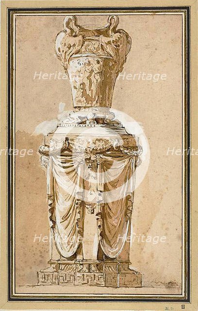 Design for a Monumental Vase, 1778. Creator: Augustin Pajou.