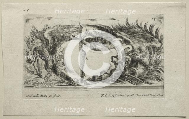 Collection of Various Caprices and New Designs of Cartouches and Ornaments: No 14. Creator: Stefano Della Bella (Italian, 1610-1664).