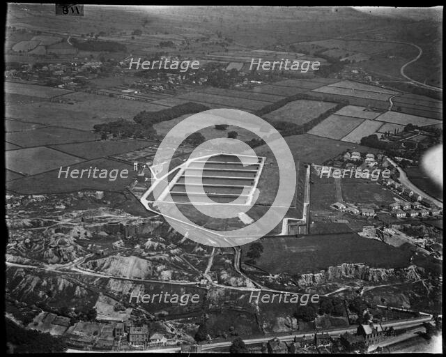 The Bradfield Corporation Water Works Gilstead Filter Beds, Bingley, West Yorkshire, c1930s. Creator: Arthur William Hobart.