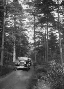 Ford Model A of FH Grain competing in the JCC Half-Day Trial, 1930. Artist: Bill Brunell.