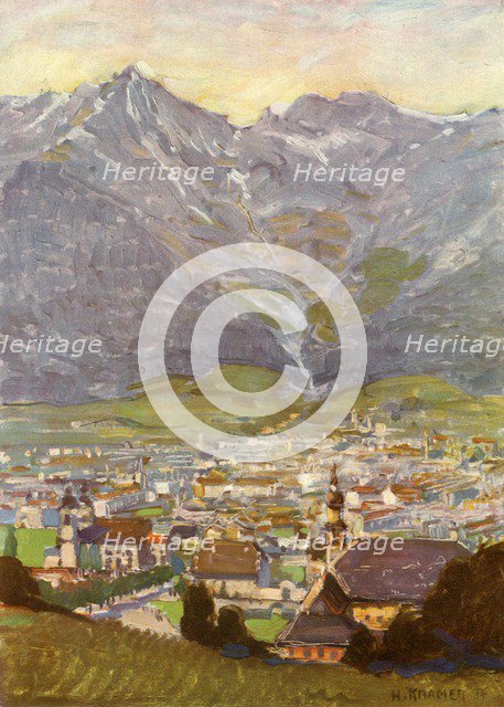 'Blick Vom Berg Isel Auf Innsbruck',  (View From Bergisel of Innsbruck), c1929. Creator: Unknown.