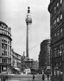 The Monument to the Great Fire, London, 1926-1927.Artist: McLeish