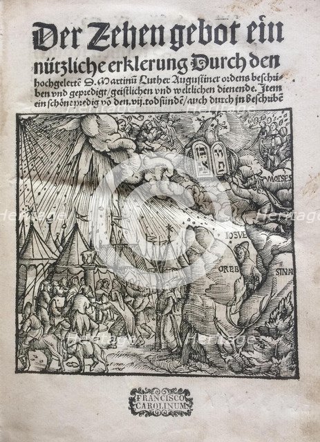 The Ten Commandments (Der Zehen gebot ein nützliche erklerung...) by Martin Luther, 1520.