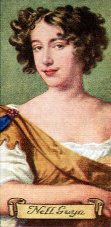 Nell Gwyn, taken from a series of cigarette cards, 1935. Artist: Unknown