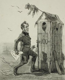 La Politique pour rire, 1859. Creator: Félicien Rops.