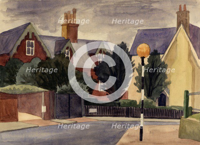 Belisha beacon, c1951. Creator: Shirley Markham.