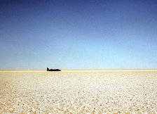 Bluebird CN7 deploying parachute at Lake Eyre, World Land Speed Record attempt, 1964. Creator: Unknown.
