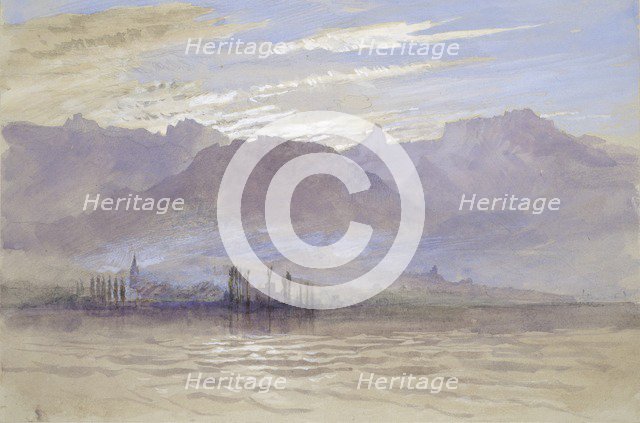 Morning in Spring, with north-east Wind, at Vevey, May - June 1849 or 1 May 1869. Artist: John Ruskin.