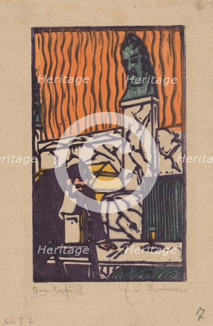 Head Waiter in Café, 1904. Creator: Ernst Kirchner.