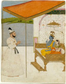 Raja Balwant Singh’s Vision of Krishna and Radha, ca. 1745-50. Creator: Nainsukh.