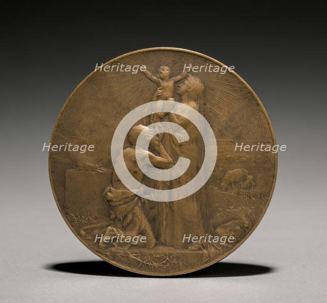 Medal (obverse), 1800s. Creator: Jules Dupré (French, 1811-1889).
