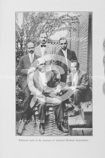 Editorial staff of the Journal of National Medical Association, 1916. Creator: Unknown.