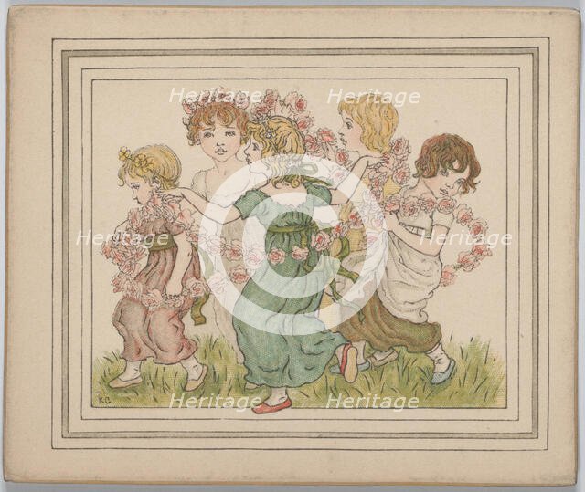 Valentine, ca. 1880. Creator: Catherine Greenaway.