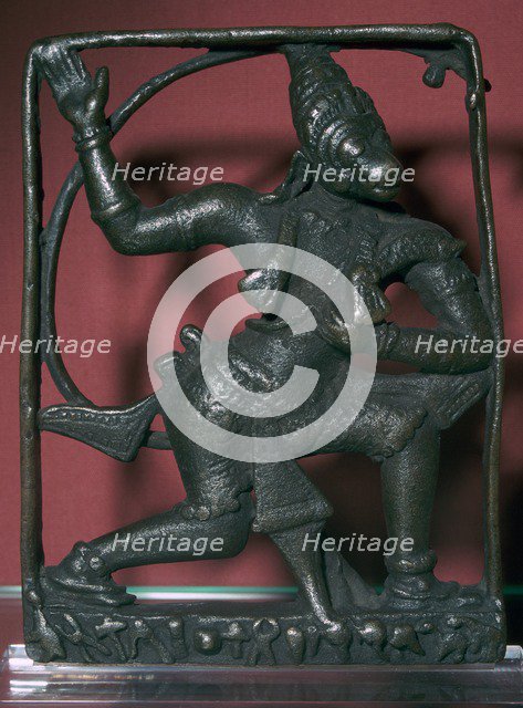 Bronze statuette of the god Hanuman, 11th century. Artist: Unknown
