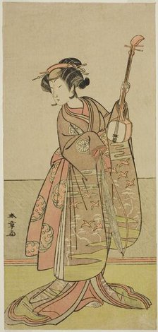 The Actor Segawa Yujiro I in an Unidentified Role, Japan, c. 1775. Creator: Shunsho.