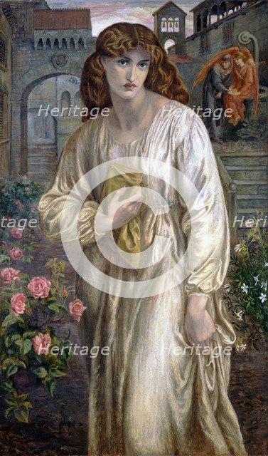 Salutation of Beatrice, 1880-1882. Artist: Rossetti, Dante Gabriel (1828-1882)