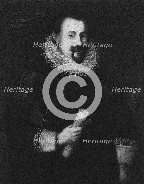 Portrait of the composer Johann Hermann Schein (1586-1630), . Creator: Anonymous.