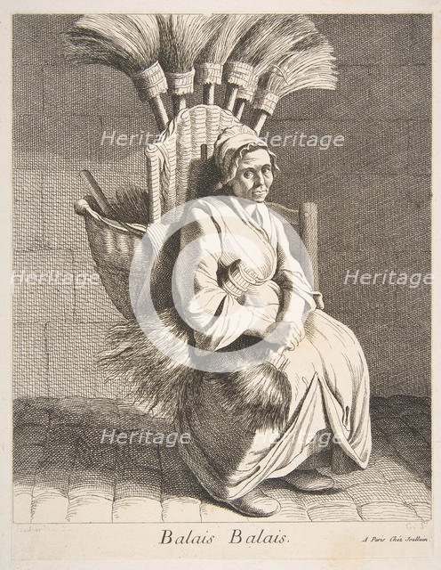 Broom Peddler, 1737. Creator: Caylus, Anne-Claude-Philippe de.