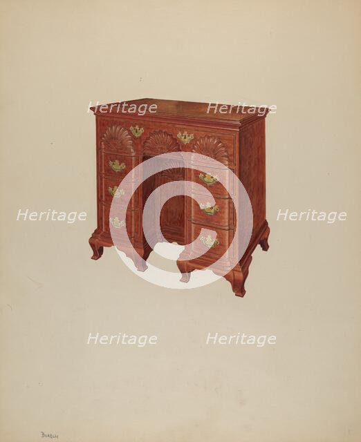 Dressing Table, 1938. Creator: Francis Borelli.